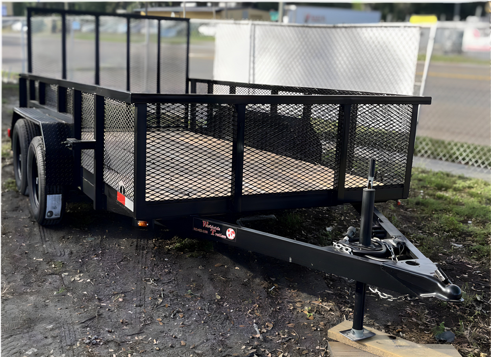 6'x12' Tandem Utility Trailer with 2' Side Mesh