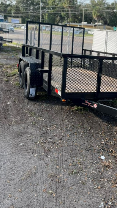 6'x12' Tandem Utility Trailer with 2' Side Mesh