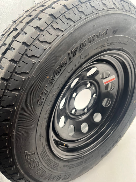 Trailer Tire & Wheel 205/75R14 5 on 4.5"