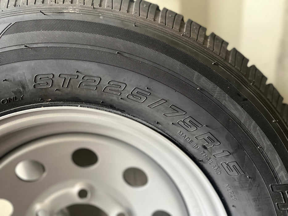 Trailer Tire & Wheel 225/75R15-E 6 ON 5.5"