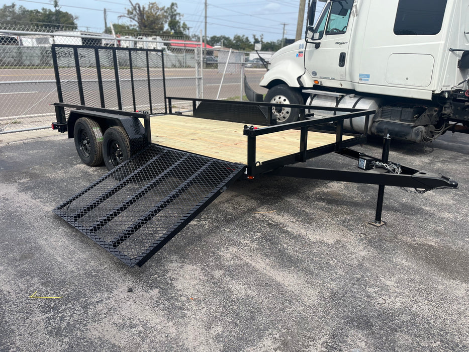 Utility Trailer 7x14 W/ Side Load Gate